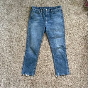 Rag & Bone ankle straight/skinny leg jeans